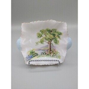 Shelley Fine Bone China-Woodland Pattern Nut Dish Handpainted *MINT* See Details